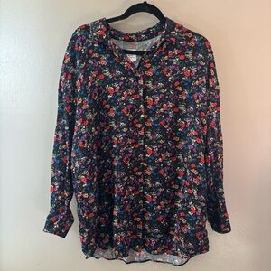 Gap floral maternity blouse